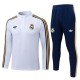 Real Madrid CF Lasten Tracksuit 2026-27 - 1-4 Zip Valkoinen