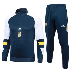 Real Madrid CF Lasten Verryttelypuku 2023-24 - 1-4 Zip Sininen