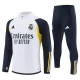 Real Madrid CF Lasten Verryttelypuku 2023-24 - 1-4 Zip Valkoinen