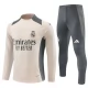 Real Madrid CF Lasten Verryttelypuku 2024-25 - 1-4 Zip Beige