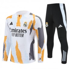 Real Madrid CF Lasten Verryttelypuku 2024-25 - 1-4 Zip Keltainen