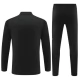 Real Madrid CF Lasten Verryttelypuku 2024-25 - 1-4 Zip Musta Gold