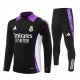 Real Madrid CF Lasten Verryttelypuku 2024-25 - 1-4 Zip Musta Violetti