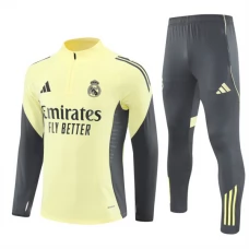 Real Madrid CF Lasten Verryttelypuku 2025-26 - 1-4 Zip Keltainen