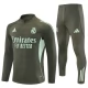 Real Madrid CF Lasten Verryttelypuku 2025-26 - 1-4 Zip Khaki