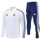 Real Madrid CF Lasten Verryttelypuku 2025-26 - 1-4 Zip Valkoinen