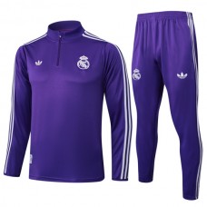 Real Madrid CF Lasten Verryttelypuku 2025-26 - 1-4 Zip Violetti