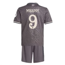 Real Madrid CF Mbappé 9 Lasten Kolmas Pelipaita 2024-25 Jalkapallo Pelipaidat Peliasut