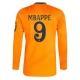 Real Madrid CF Mbappé 9 Vieraspelipaita 2024-25 Jalkapallo Pelipaidat Peliasut(L/S)