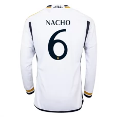Real Madrid CF Nacho 6 Kotipelipaita 2023-24 Jalkapallo Pelipaidat Peliasut(L/S)