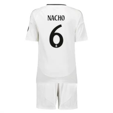 Real Madrid CF Nacho 6 Lasten Kotipelipaita 2024-25 Jalkapallo Pelipaidat Peliasut