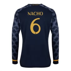 Real Madrid CF Nacho 6 Vieraspelipaita 2023-24 Jalkapallo Pelipaidat Peliasut(L/S)