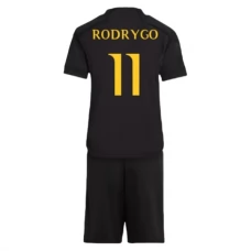 Real Madrid CF Rodrygo 11 Lasten Kolmas Pelipaita 2023-24 Jalkapallo Pelipaidat Peliasut