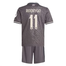 Real Madrid CF Rodrygo 11 Lasten Kolmas Pelipaita 2024-25 Jalkapallo Pelipaidat Peliasut
