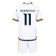 Real Madrid CF Rodrygo 11 Lasten Kotipelipaita 2023-24 Jalkapallo Pelipaidat Peliasut