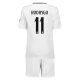 Real Madrid CF Rodrygo 11 Lasten Kotipelipaita 2024-25 Jalkapallo Pelipaidat Peliasut