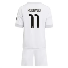 Real Madrid CF Rodrygo 11 Lasten Kotipelipaita 2025-26 Jalkapallo Pelipaidat Peliasut