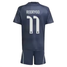 Real Madrid CF Rodrygo 11 Lasten Vieraspelipaita 2025-26 Jalkapallo Pelipaidat Peliasut