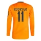 Real Madrid CF Rodrygo 11 Vieraspelipaita 2024-25 Jalkapallo Pelipaidat Peliasut(L/S)