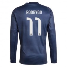 Real Madrid CF Rodrygo 11 Vieraspelipaita 2025-26 Jalkapallo Pelipaidat Peliasut(L/S)