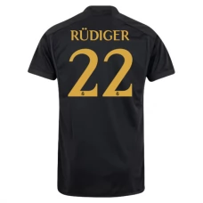 Real Madrid CF Rüdiger 22 Kolmas Pelipaita 2023-24 Jalkapallo Pelipaidat Peliasut