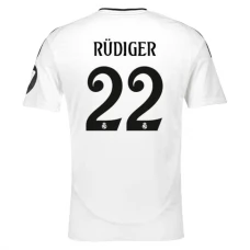 Real Madrid CF Rüdiger 22 Kotipelipaita 2024-25 Jalkapallo Pelipaidat Peliasut