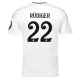 Real Madrid CF Rüdiger 22 Kotipelipaita 2024-25 Jalkapallo Pelipaidat Peliasut