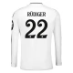 Real Madrid CF Rüdiger 22 Kotipelipaita 2024-25 Jalkapallo Pelipaidat Peliasut(L/S)