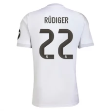 Real Madrid CF Rüdiger 22 Kotipelipaita 2025-26 Jalkapallo Pelipaidat Peliasut