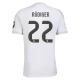 Real Madrid CF Rüdiger 22 Kotipelipaita 2025-26 Jalkapallo Pelipaidat Peliasut