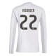 Real Madrid CF Rüdiger 22 Kotipelipaita 2025-26 Jalkapallo Pelipaidat Peliasut(L/S)
