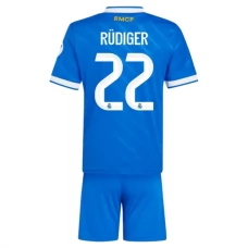 Real Madrid CF Rüdiger 22 Lasten Kolmas Pelipaita 2025-26 Jalkapallo Pelipaidat Peliasut
