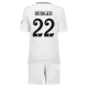 Real Madrid CF Rüdiger 22 Lasten Kotipelipaita 2024-25 Jalkapallo Pelipaidat Peliasut