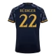 Real Madrid CF Rüdiger 22 Vieraspelipaita 2023-24 Jalkapallo Pelipaidat Peliasut