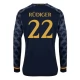 Real Madrid CF Rüdiger 22 Vieraspelipaita 2023-24 Jalkapallo Pelipaidat Peliasut(L/S)