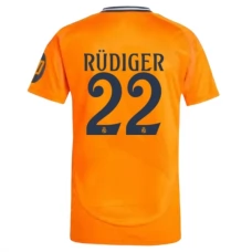 Real Madrid CF Rüdiger 22 Vieraspelipaita 2024-25 Jalkapallo Pelipaidat Peliasut