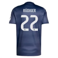 Real Madrid CF Rüdiger 22 Vieraspelipaita 2025-26 Jalkapallo Pelipaidat Peliasut