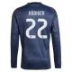 Real Madrid CF Rüdiger 22 Vieraspelipaita 2025-26 Jalkapallo Pelipaidat Peliasut(L/S)