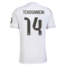Real Madrid CF Tchouaméni 14 Kotipelipaita 2025-26 Jalkapallo Pelipaidat Peliasut