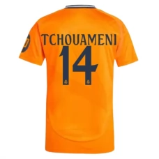 Real Madrid CF Tchouaméni 14 Vieraspelipaita 2024-25 Jalkapallo Pelipaidat Peliasut