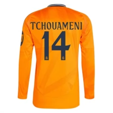 Real Madrid CF Tchouaméni 14 Vieraspelipaita 2024-25 Jalkapallo Pelipaidat Peliasut(L/S)