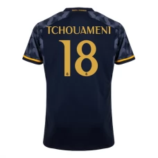 Real Madrid CF Tchouaméni 18 Vieraspelipaita 2023-24 Jalkapallo Pelipaidat Peliasut