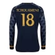 Real Madrid CF Tchouaméni 18 Vieraspelipaita 2023-24 Jalkapallo Pelipaidat Peliasut(L/S)