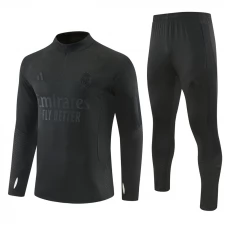 Real Madrid CF Tracksuit 2026-27 - 1-4 Zip Musta