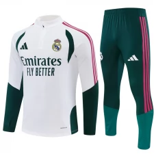 Real Madrid CF Tracksuit 2026-27 - 1-4 Zip Valkoinen