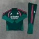 Real Madrid CF Tracksuit 2026-27 - 1-4 Zip Vihreä Punainen