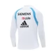 Real Madrid CF Treeni Collegepaita 2003-04 - 1-4 Zip Retro Valkoinen