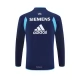 Real Madrid CF Treeni Collegepaita 2005-06 - 1-4 Zip Retro Sininen