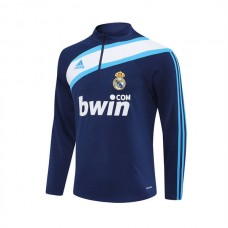 Real Madrid CF Treeni Collegepaita 2005-06 - 1-4 Zip Retro Sininen