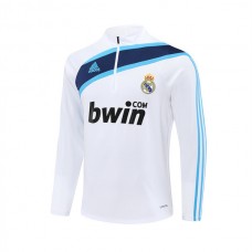 Real Madrid CF Treeni Collegepaita 2005-06 - 1-4 Zip Retro Valkoinen